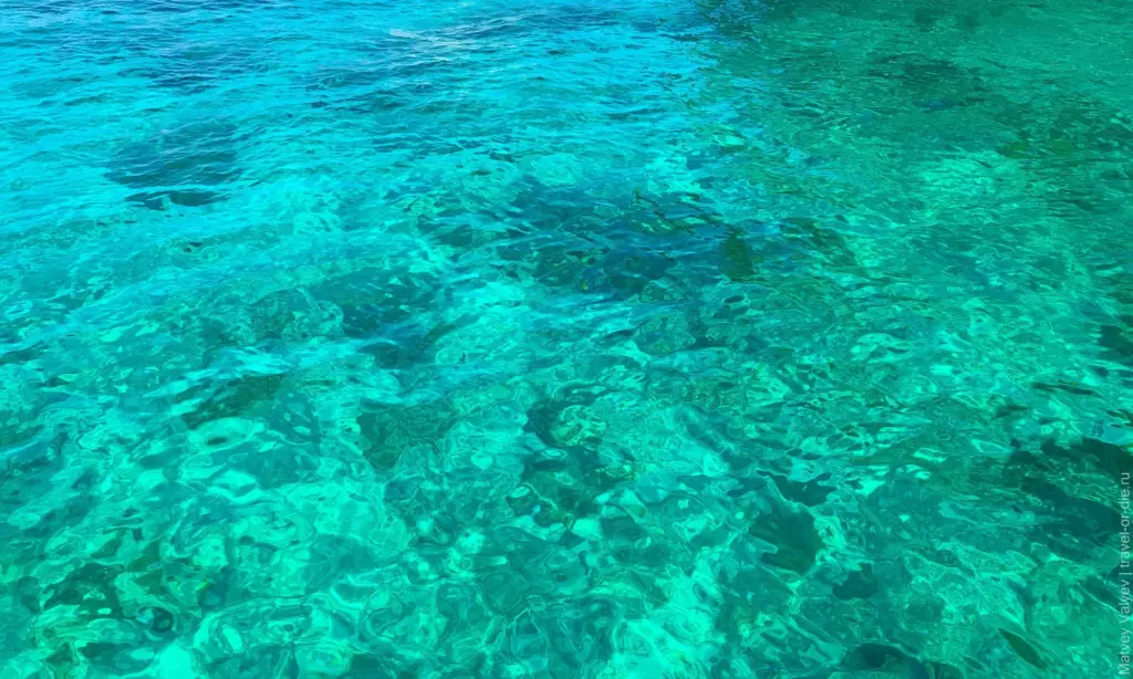 Риф сквозь прозрачную воду у Ко Ха